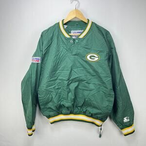 Vintage 90s Green Bay Packers Starter Pullover Jacket XL NFL